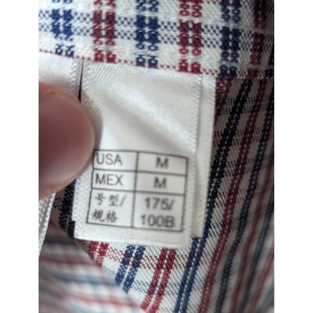 Brooks Brothers Gingham Button Down Shirt Mens M Multi Check Non-Iron Stretch - Picture 6 of 16